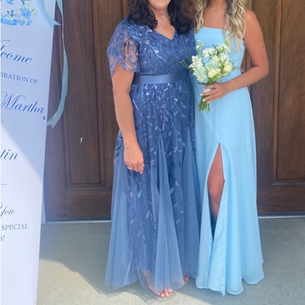 Dusty Blue Mother of Bride Dress